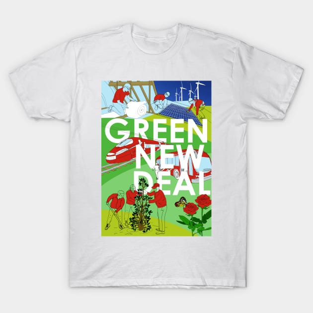 Green New Deal T-Shirt by davidbushell82